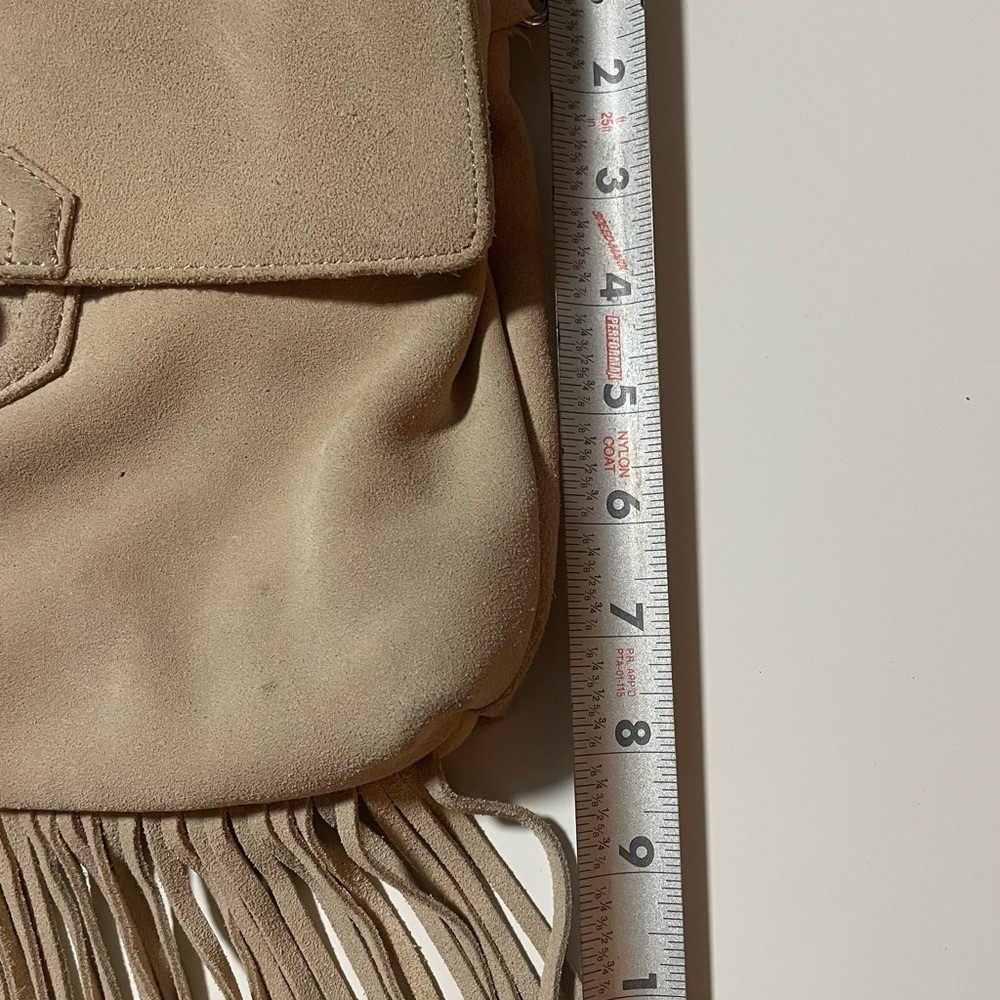 The Limited Beige Fringe Shoulder Bag - Picture 6 of 8